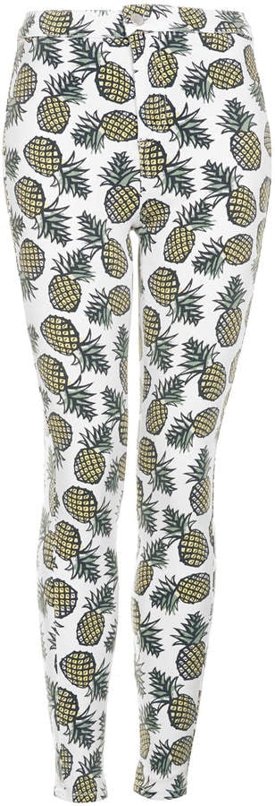 Topshop Pineapple-Print Pants