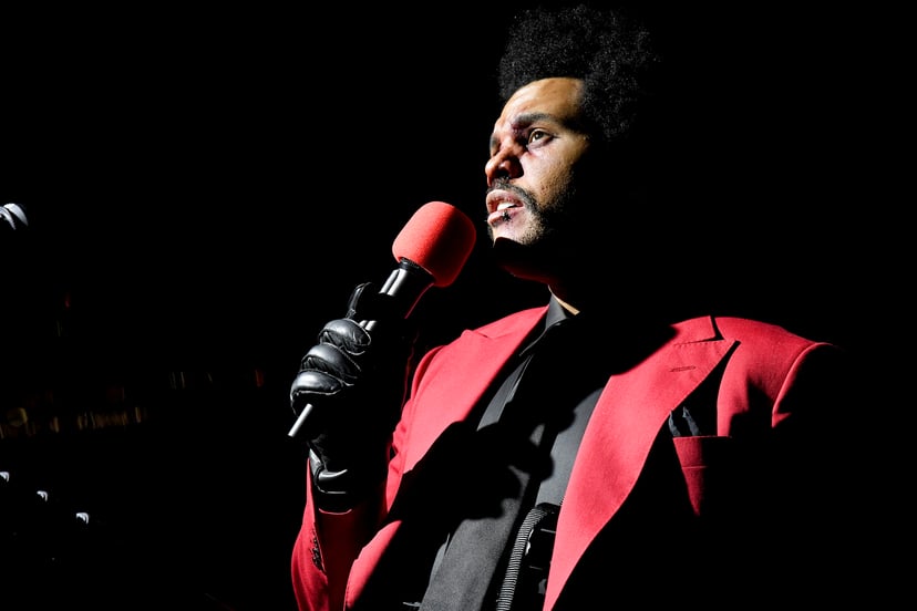NEW YORK, NEW YORK - AUGUST 30: The Weeknd performs at Edge at Hudson Yards for the 2020 MTV Video Music Awards, broadcast on Sunday, August 30, 2020 in New York City. (Photo by Kevin Mazur/MTV VMAs 2020/Getty Images for MTV)