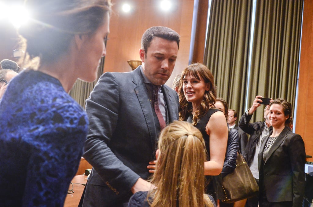 Ben and Violet Affleck in Washington DC March 2015