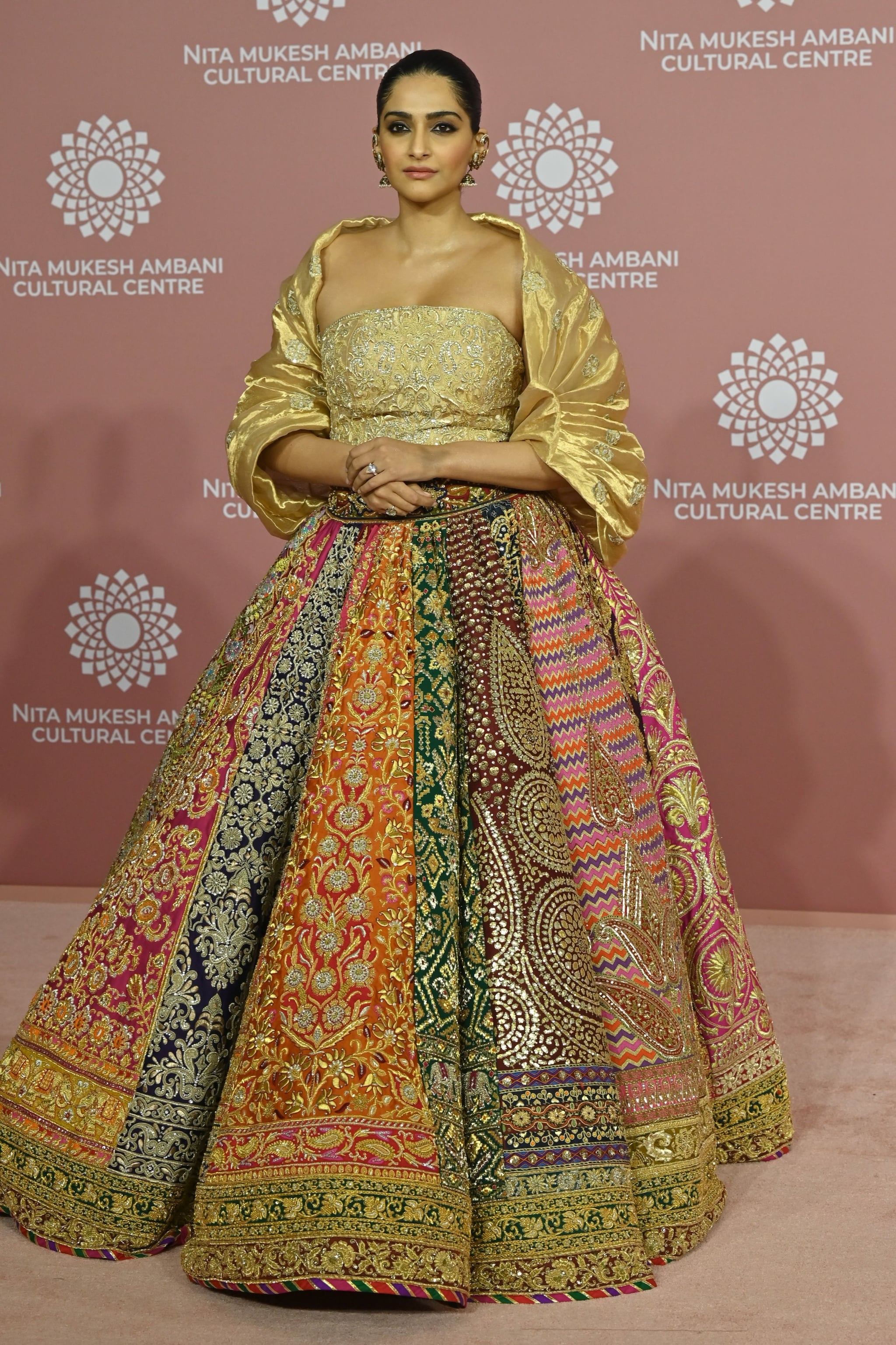 Bollywood Replica Sonam Kapoor Santoon Lehenga In Off White and Gold Colour  228-A-2 | Latest Designer Collection