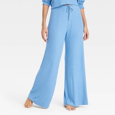 Auden Cozy Ribbed Wide Leg Pants