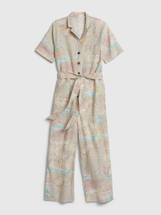 Gap Utility Jumpsuit in Linen-Cotton