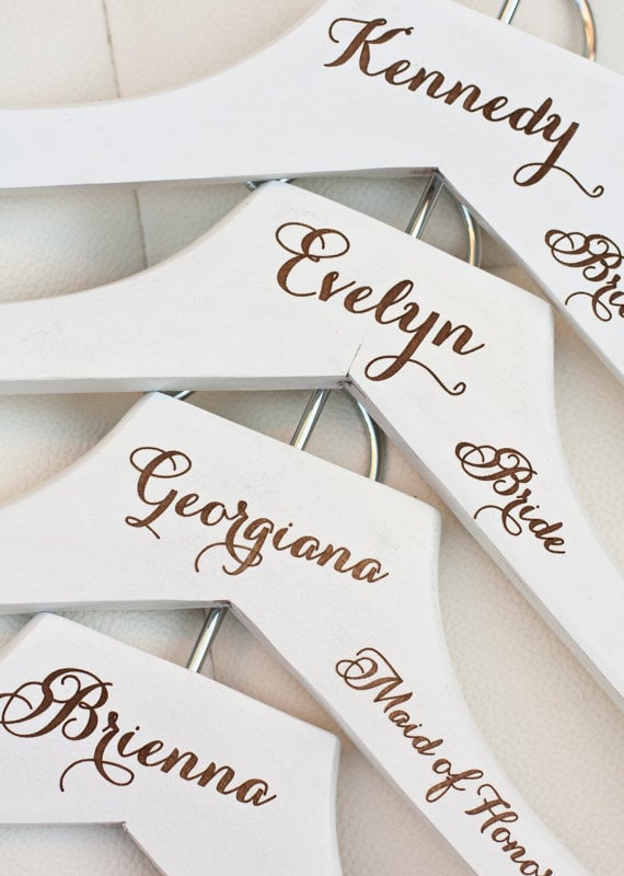 Custom Hangers For the Big Day