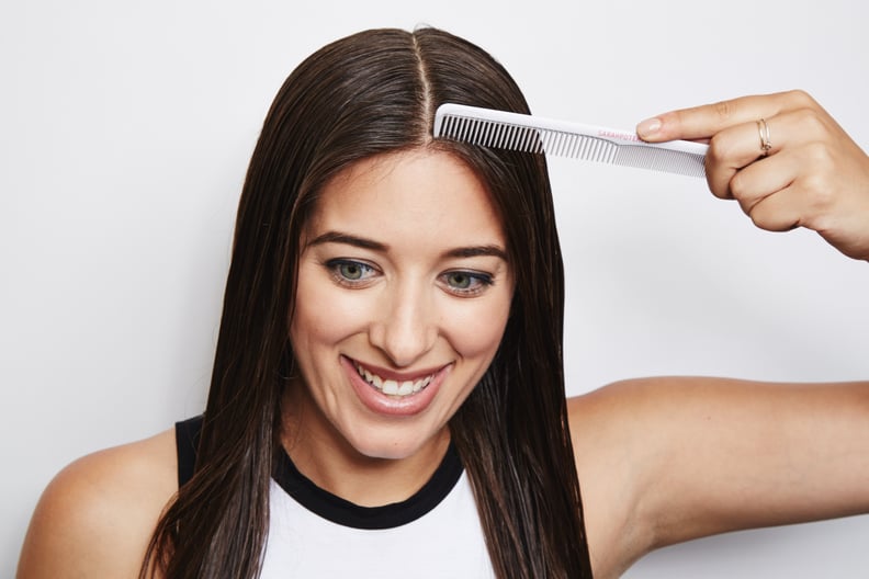 Apply conditioner to fine hair with a comb