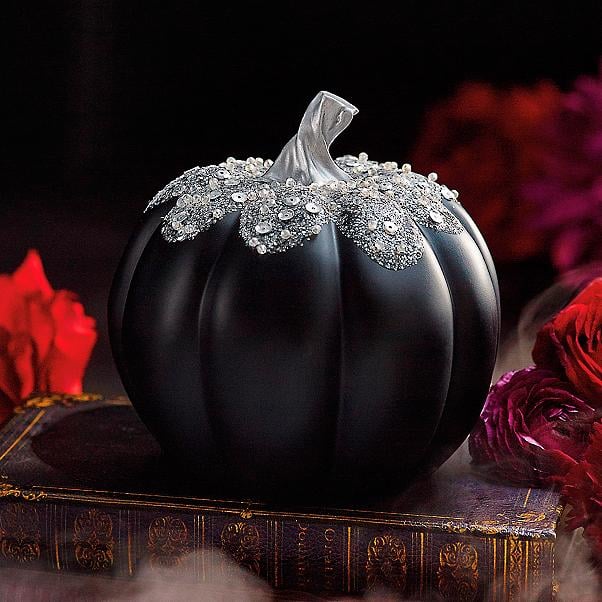 Black Bejeweled Pumpkin