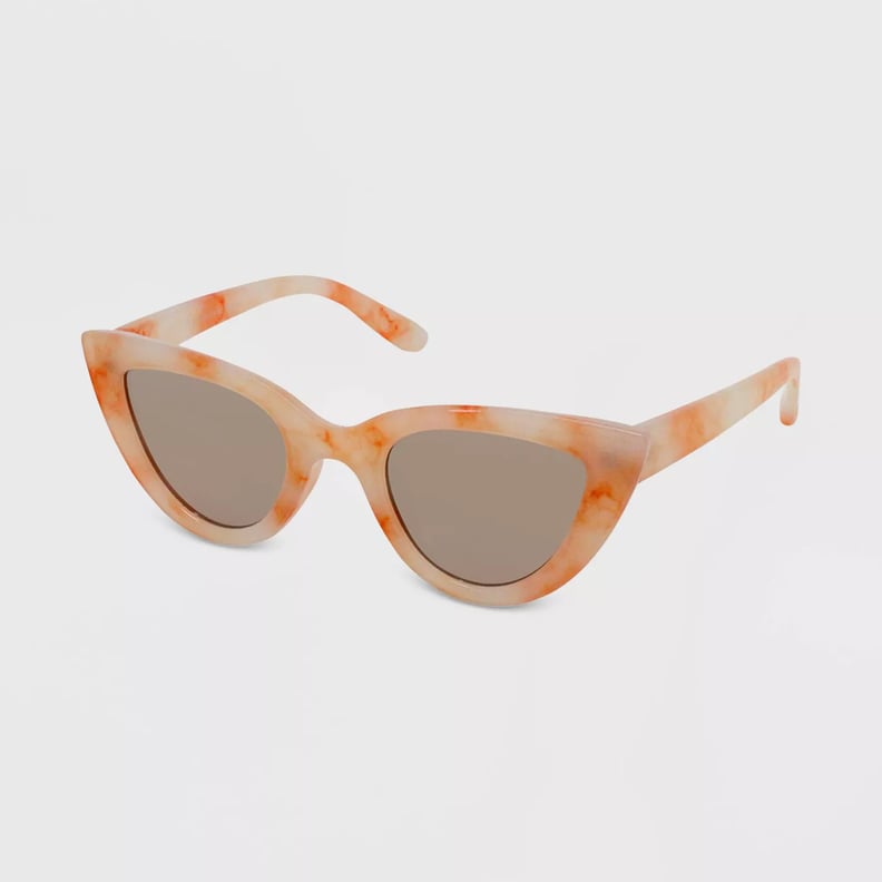 Wild Fable Tie-Dye Print Cateye Sunglasses — Orange