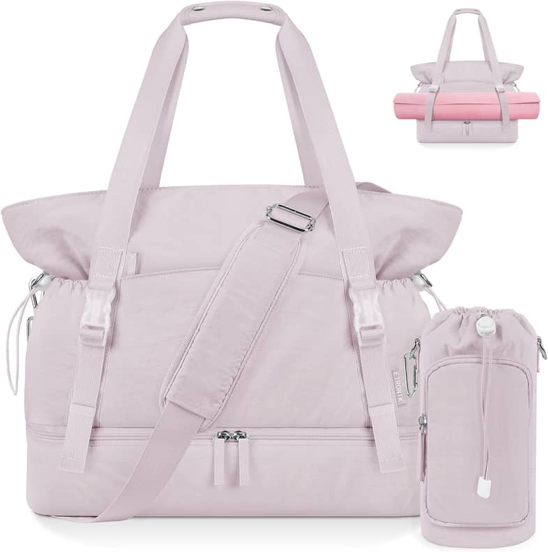  forestfish Nylon Tote Bag- Large Capacity Waterproof Shopper  Handbag Shoulder Bag For Women(Black) : Clothing, Shoes & Jewelry