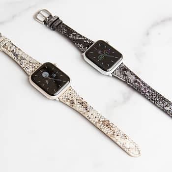 Punk Style Leather Apple Watch Band Women Cool –