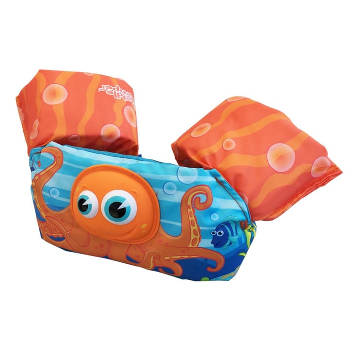 Puddle jumper with shoulder strap outlet