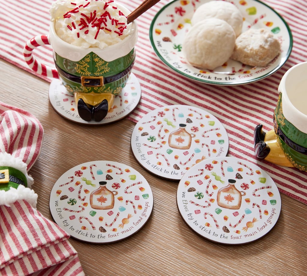 "Elf"-Inspired Coasters From Pottery Barn