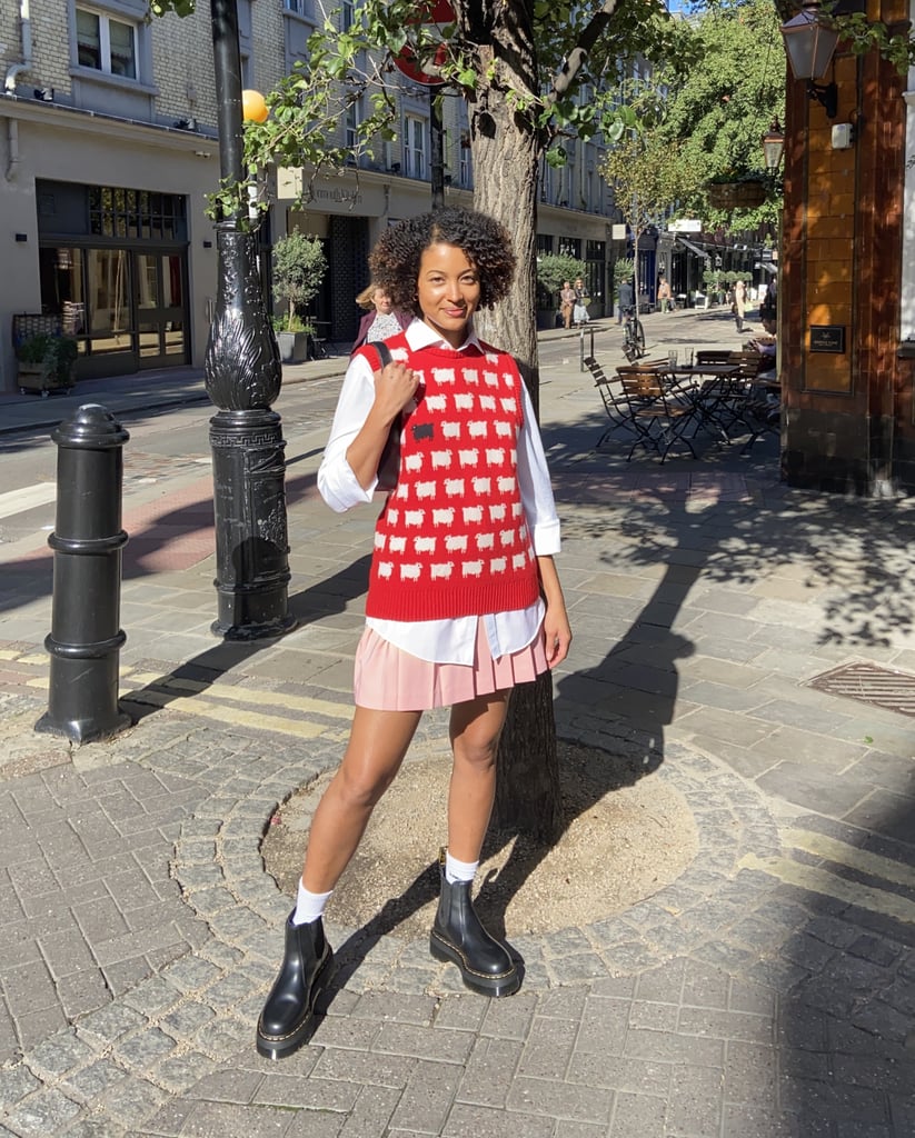 Statement Vest, Tennis Skirt, Dr. Martens