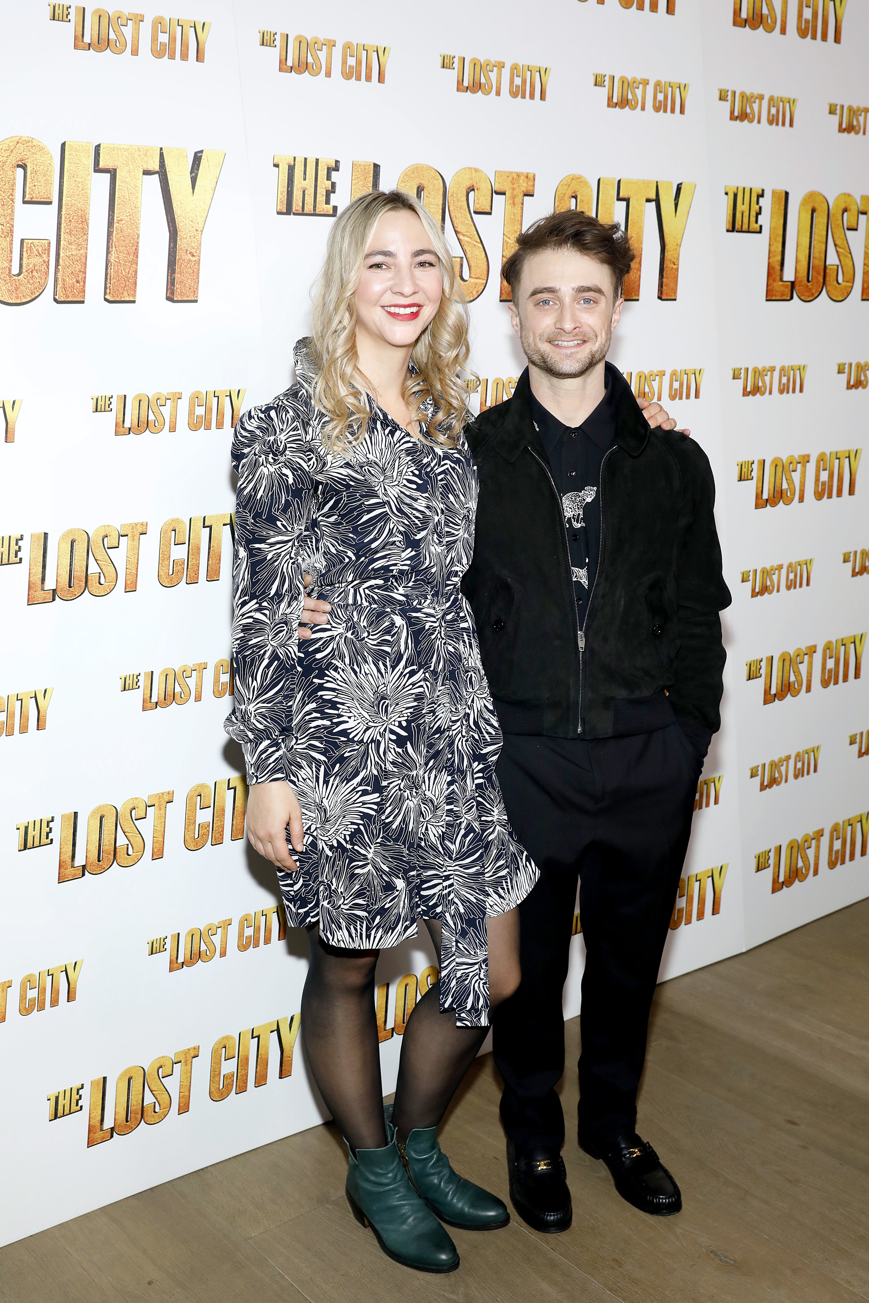 Daniel Radcliffe and Erin Darke at The Lost City Premiere | POPSUGAR  Celebrity