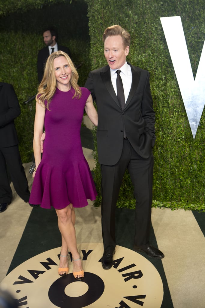 Conan O'Brien and Liza Powel Celebrity Couples at the Oscars 2013