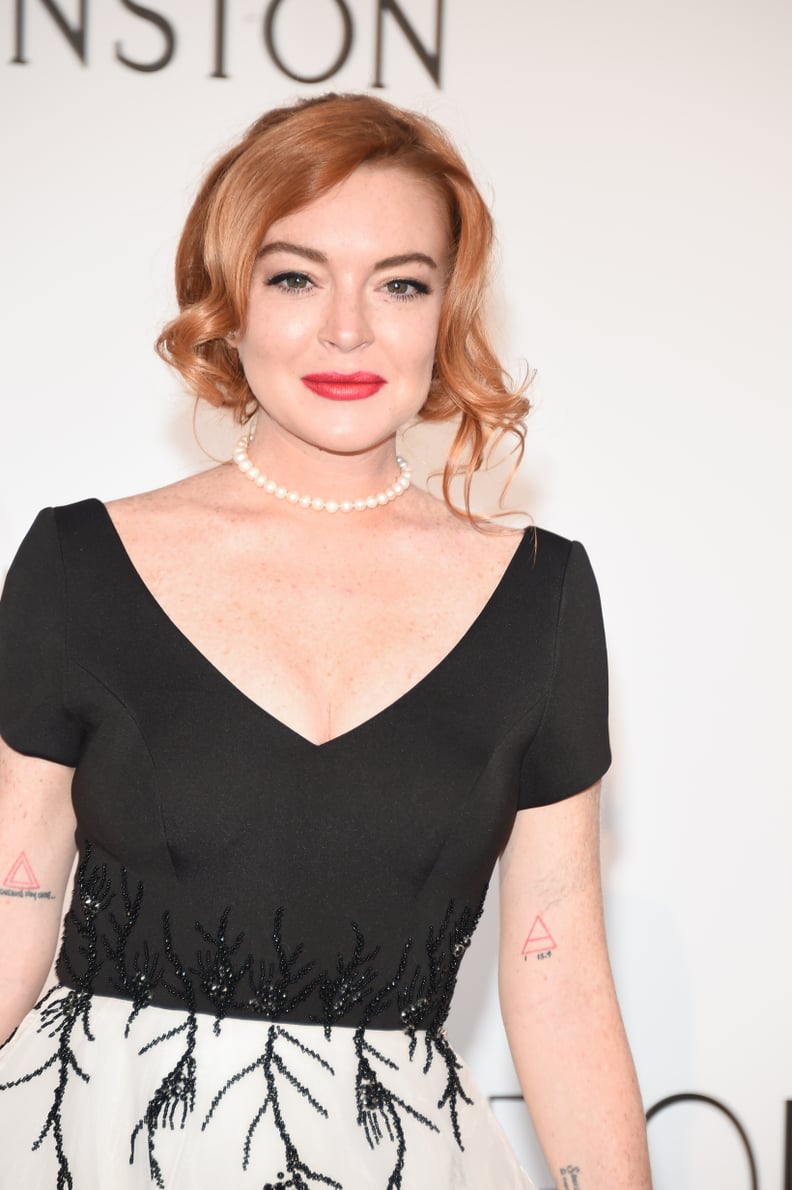 Lindsay Lohan's Inner-Bicep Tattoos