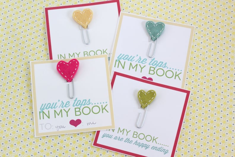 Stitched Heart Bookmarks