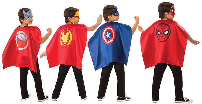 超级英雄服装三岁:超级英雄双面角和掩码集