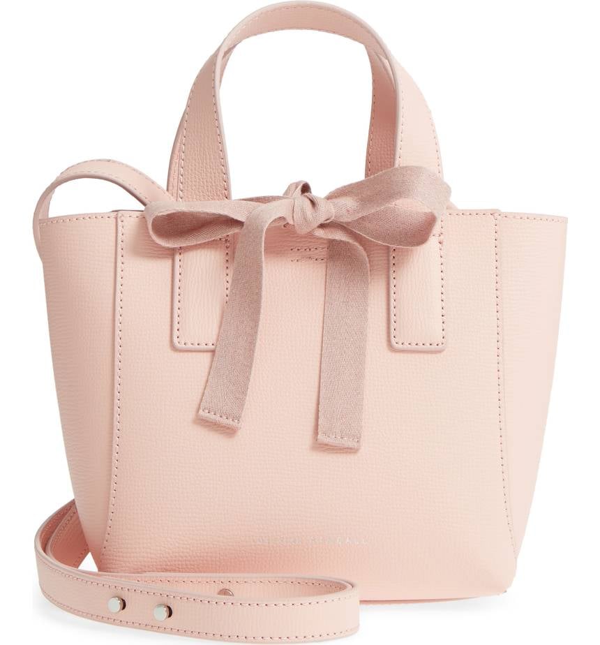 Loeffler Randall Ribbon Tie Mini Leather Shopper