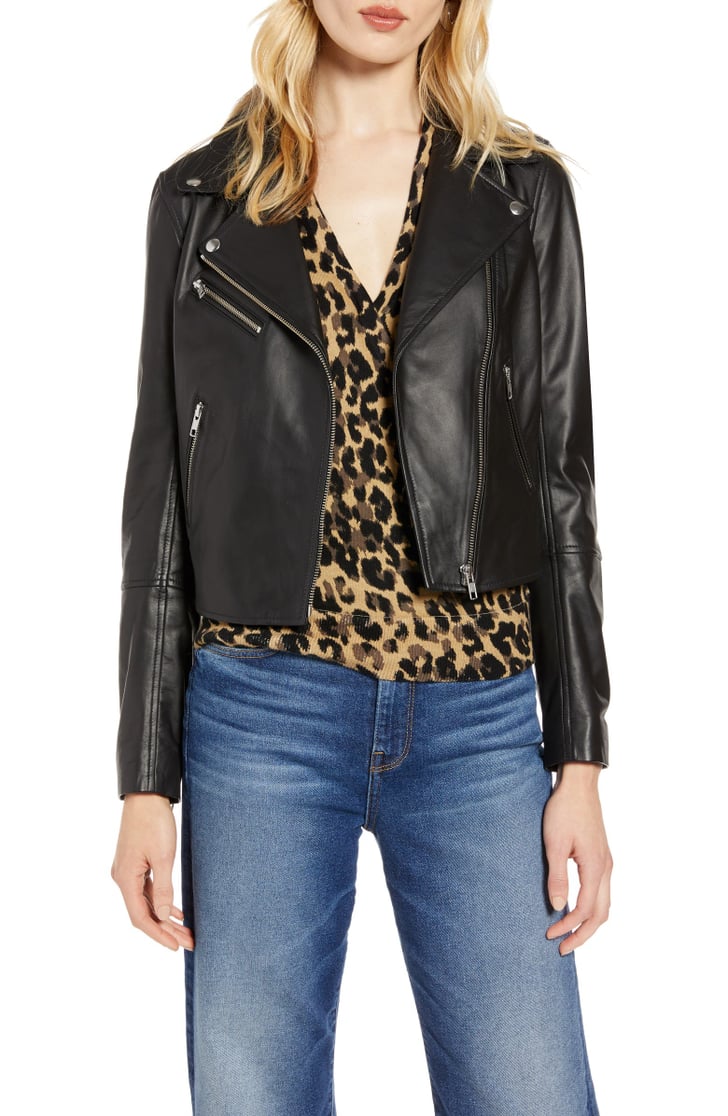 Halogen Leather Moto Jacket Nordstrom s In House Brands Steal