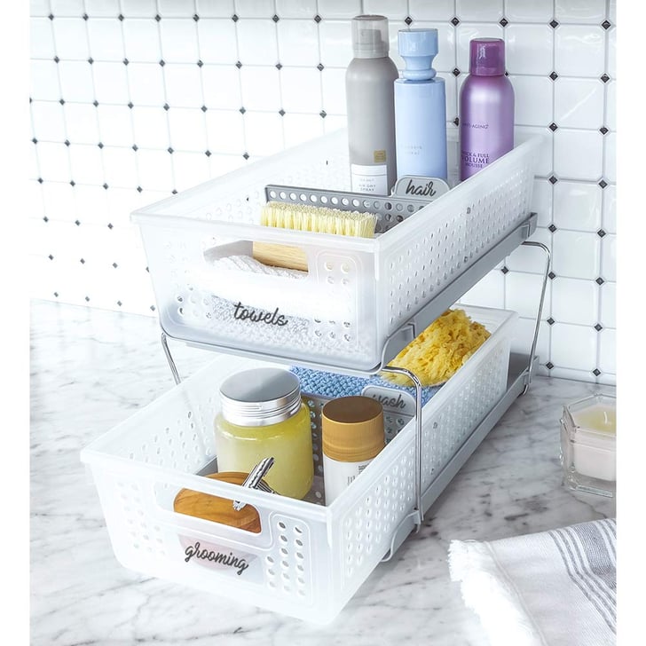 Madesmart Large 2Tier Organizer With Dividers Best and Most Useful UndertheSink Organizers