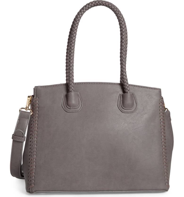 Sole Society Lexington Whipstitch Faux Leather Satchel