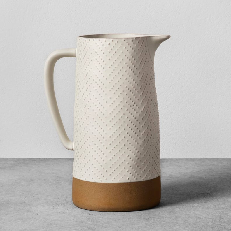 Hearth & Hand With Magnolia Textured Stoneware Pitcher