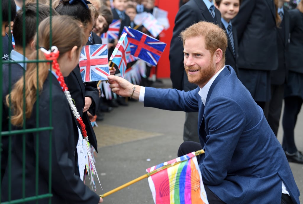 Prince Harry at St. Vincent's Catholic Primary School 2019