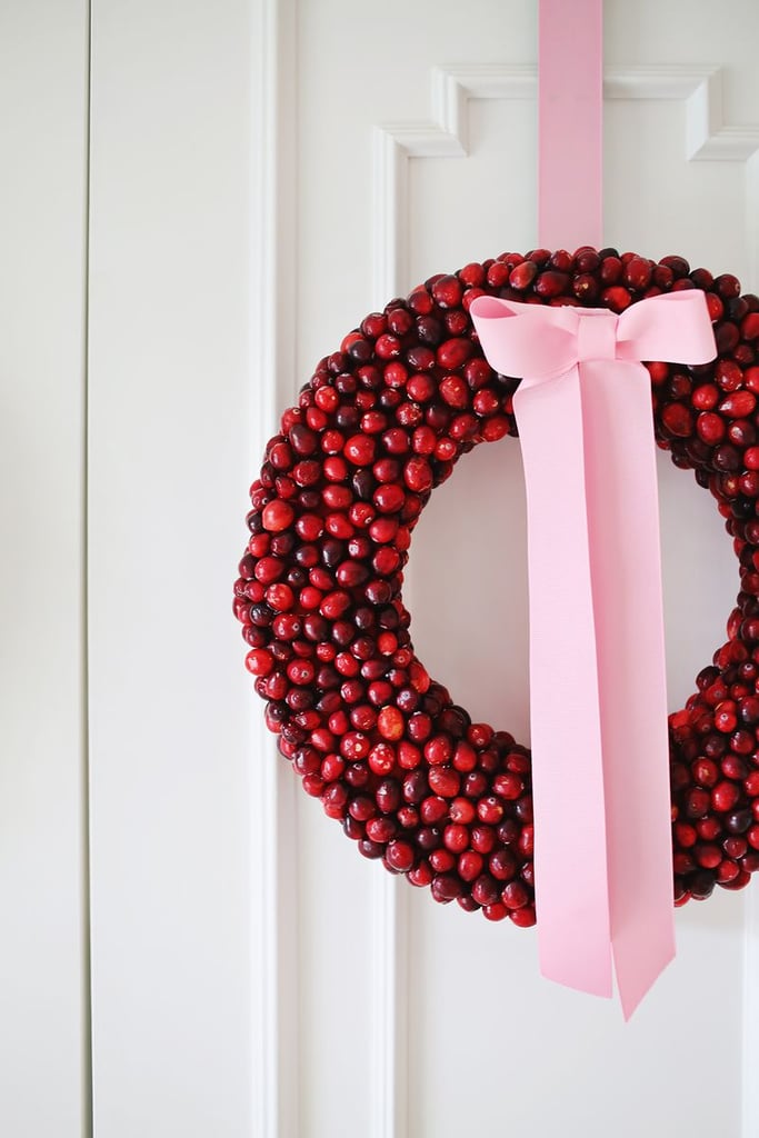 DIY Cranberry Wreath