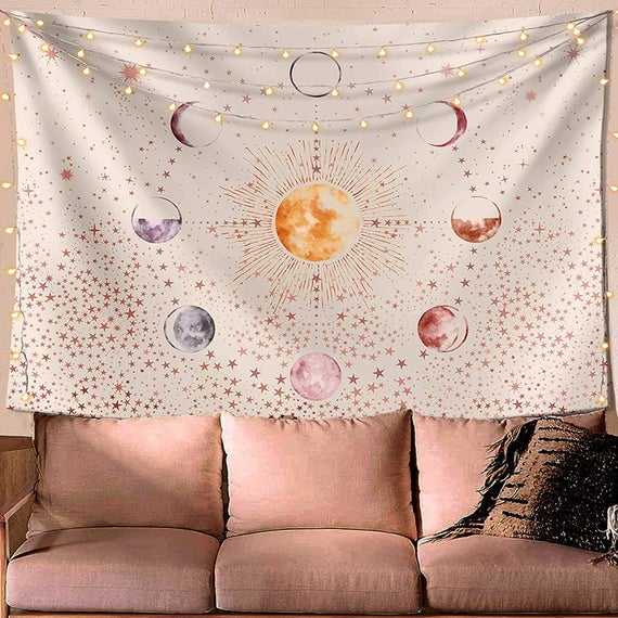 Sun and Moon Phase Tapestry