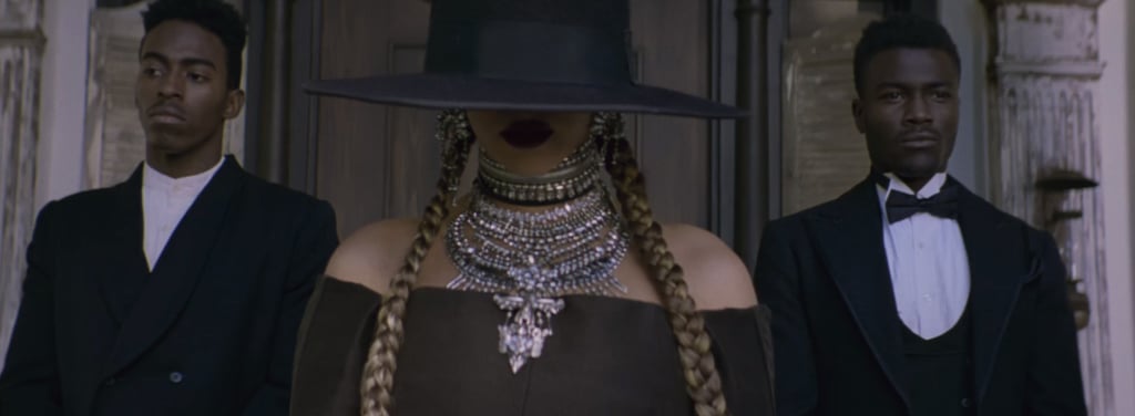 Her All-Black Look With Jewels