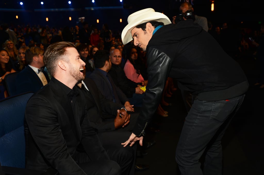 Justin chatted with country crooner Brad Paisley.