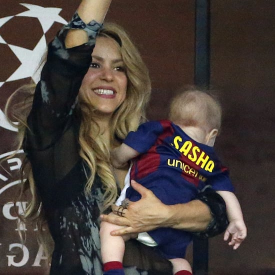 Shakira and Gerard Piqué's Son Sasha Kicking Soccer Ball
