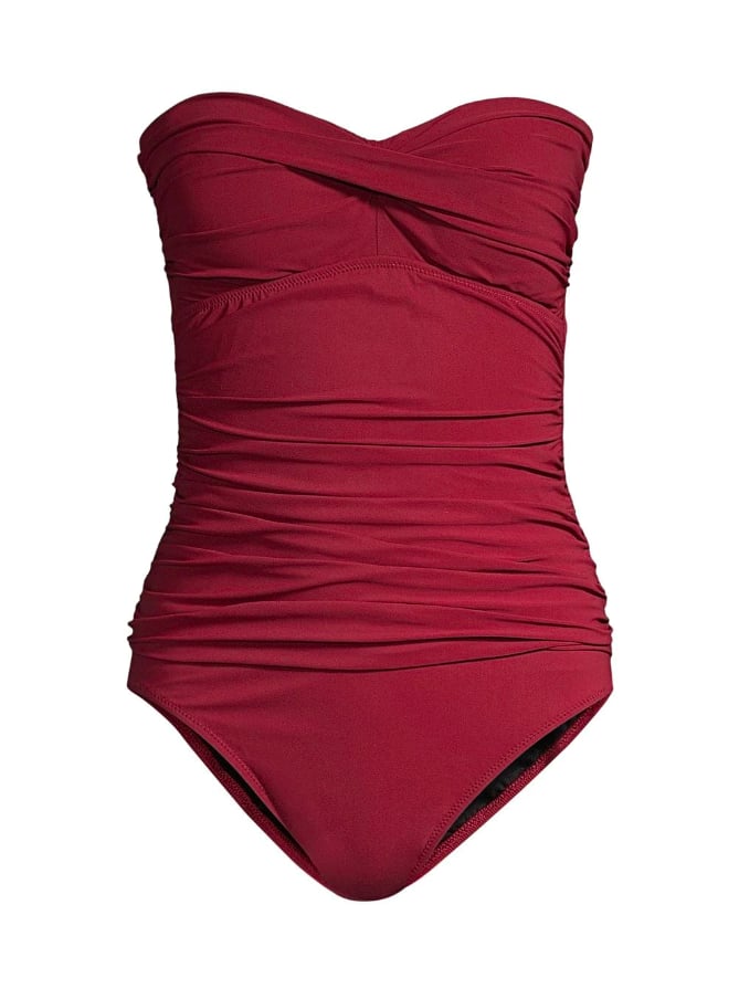 bandeau swimwear one piece
