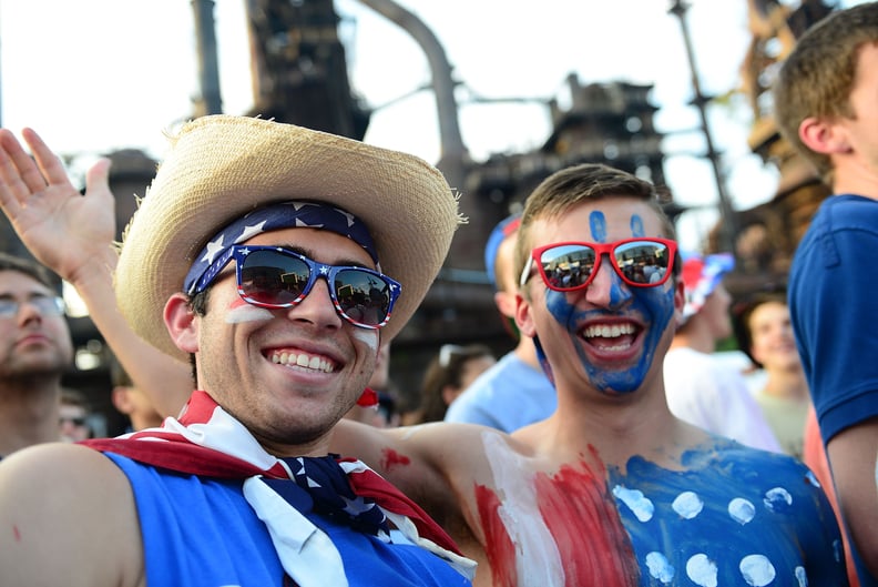 Cowboy hats, too, because this IS America.