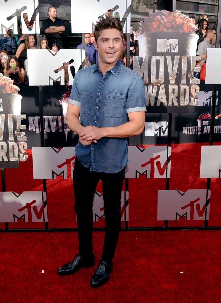 Zac Efron at the MTV Movie Awards 2014