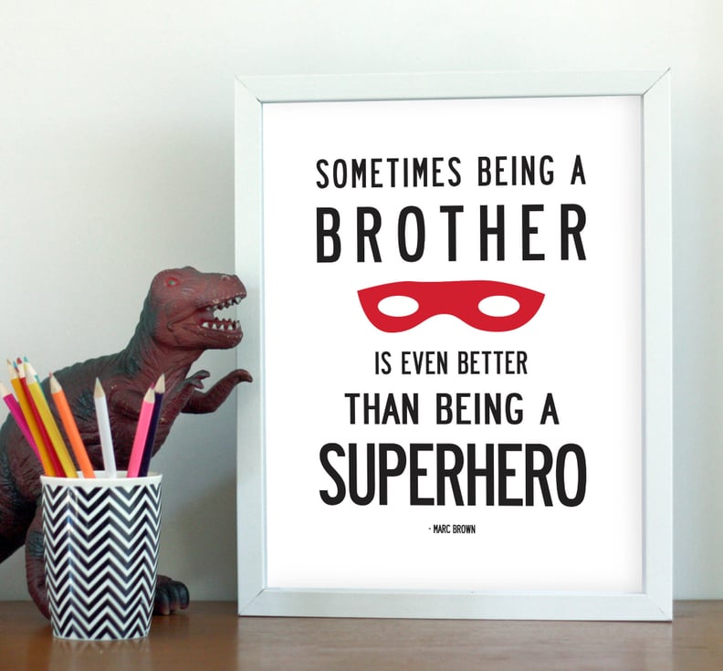 Brother Superhero Print