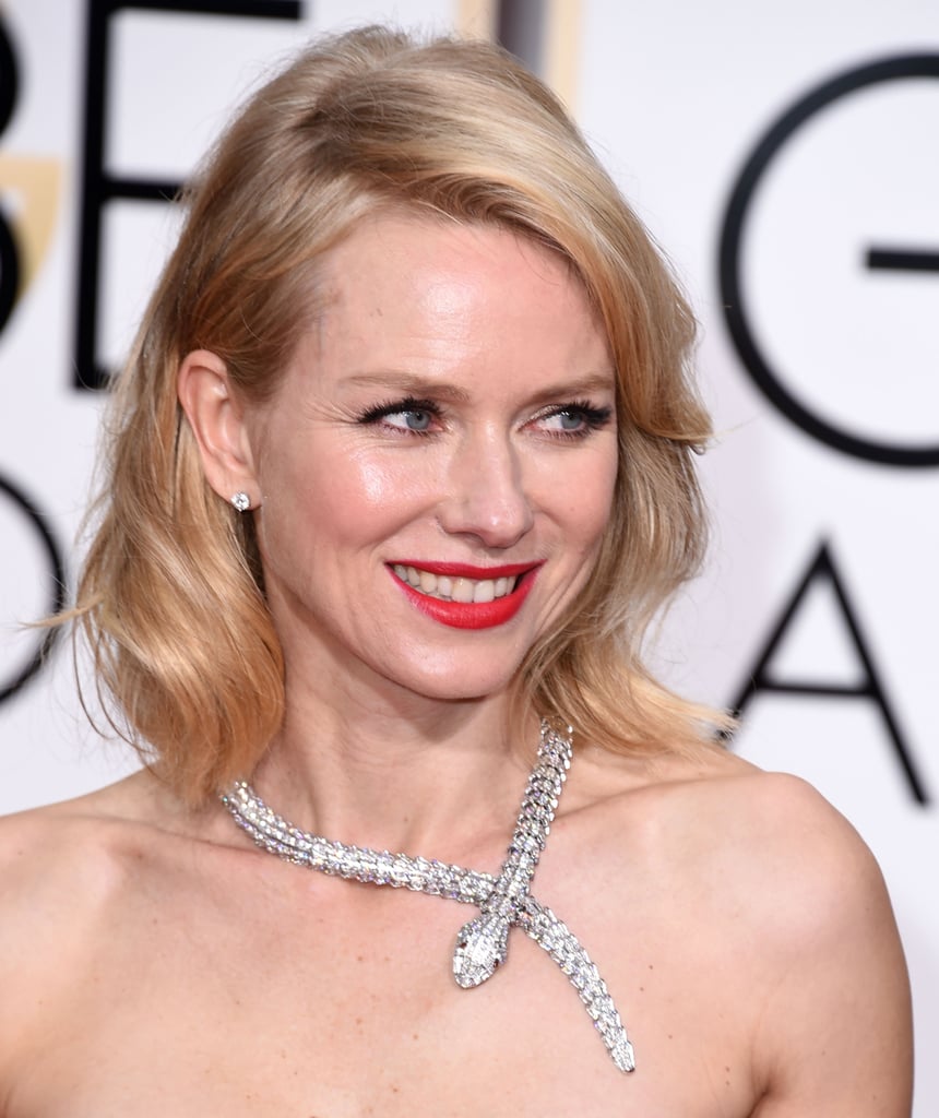 Naomi Watts lit up the carpet with this Bulgari necklace.