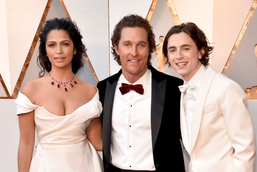 Timothée Chalamet With Matthew McConaughey at 2018 Oscars