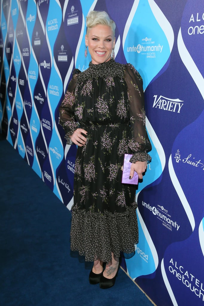 Pink attended the second annual Unite4: Humanity event on Thursday in LA.