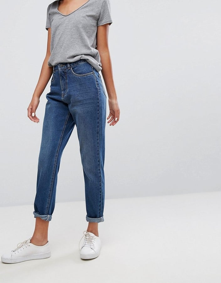 JDY High Waisted Mom Jeans | Best Blue Jeans 2018 | POPSUGAR Fashion ...