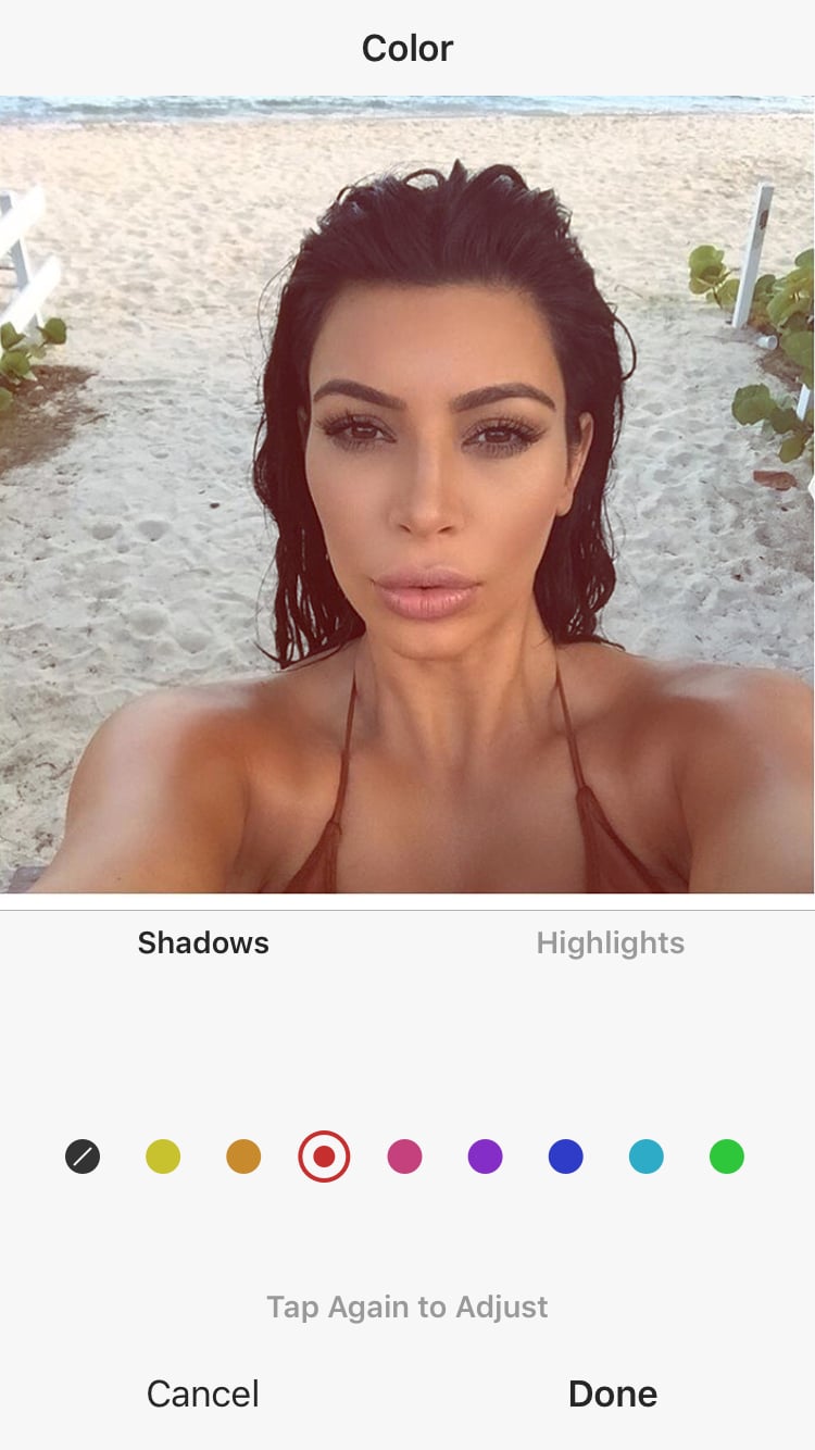 Kim Kardashian With Red Filter