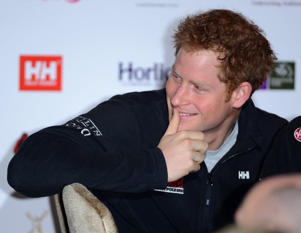 Prince Harry showed off his clean-shaven face in his first postbeard public appearance in London.