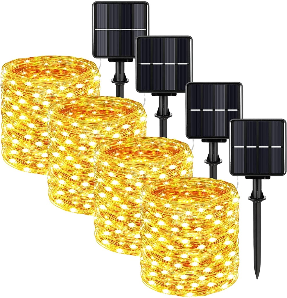 Extra-Long Solar-Powered String Lights