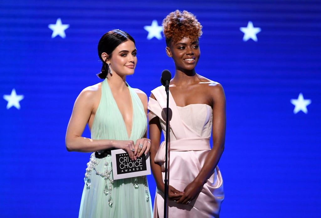 Lucy Hale and Ashleigh Murray at the Critics' Choice 2020
