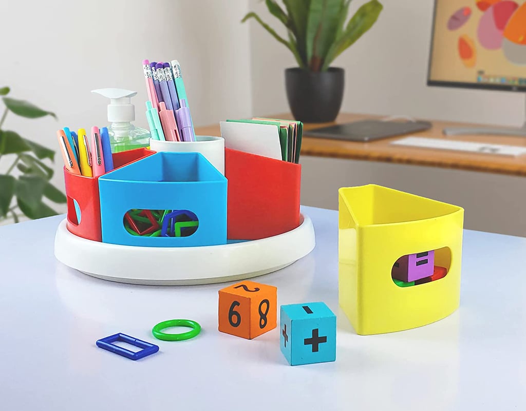 Rotating Art Supply Organiser For Kids Desk