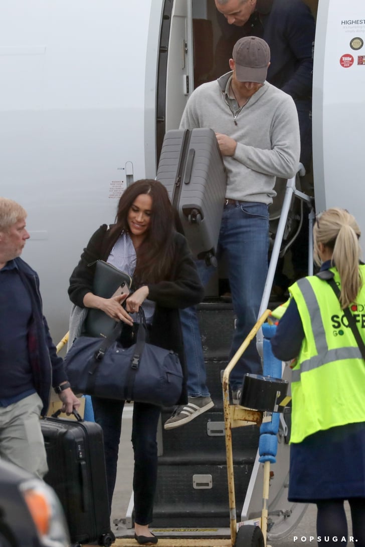 Prince Harry and Meghan Markle at Airport in Canada Pictures | POPSUGAR