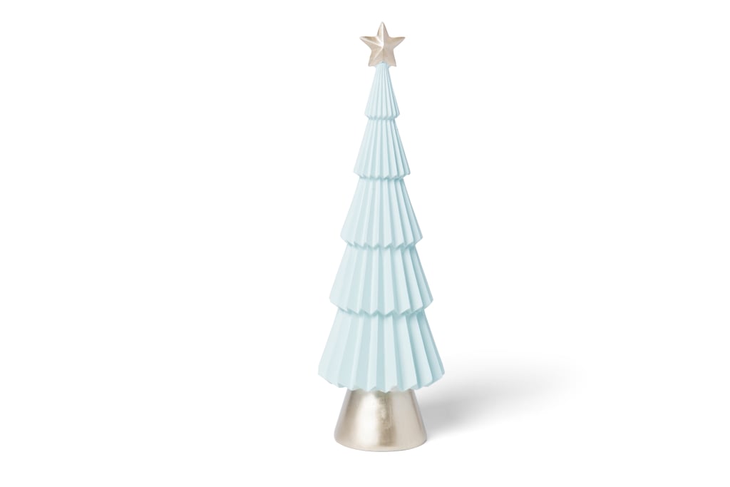 HomeGoods Light Blue & Metallic Resin Coated Decorative Tree ($13) HomeGoods Light Blue & Metallic Resin Coated Decorative Tree ($13)