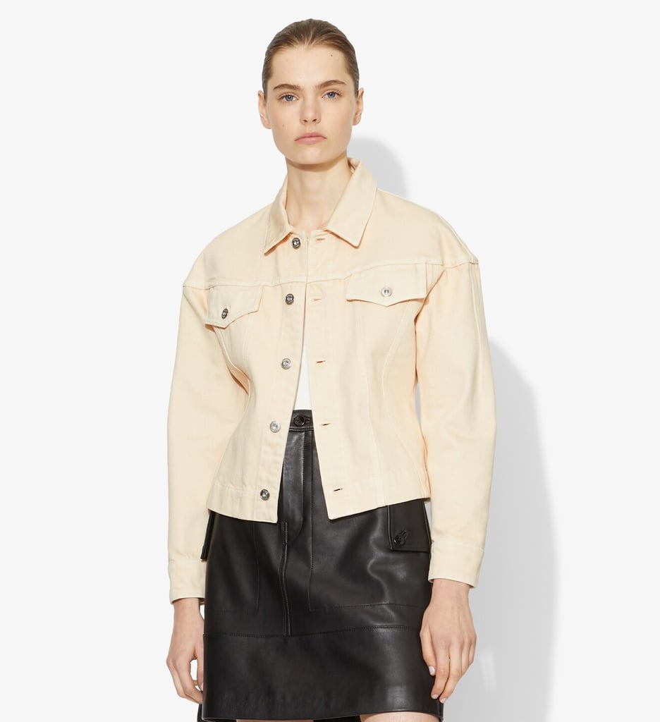 Proenza Schouler White Label Washed Denim Cinched Jean Jacket
