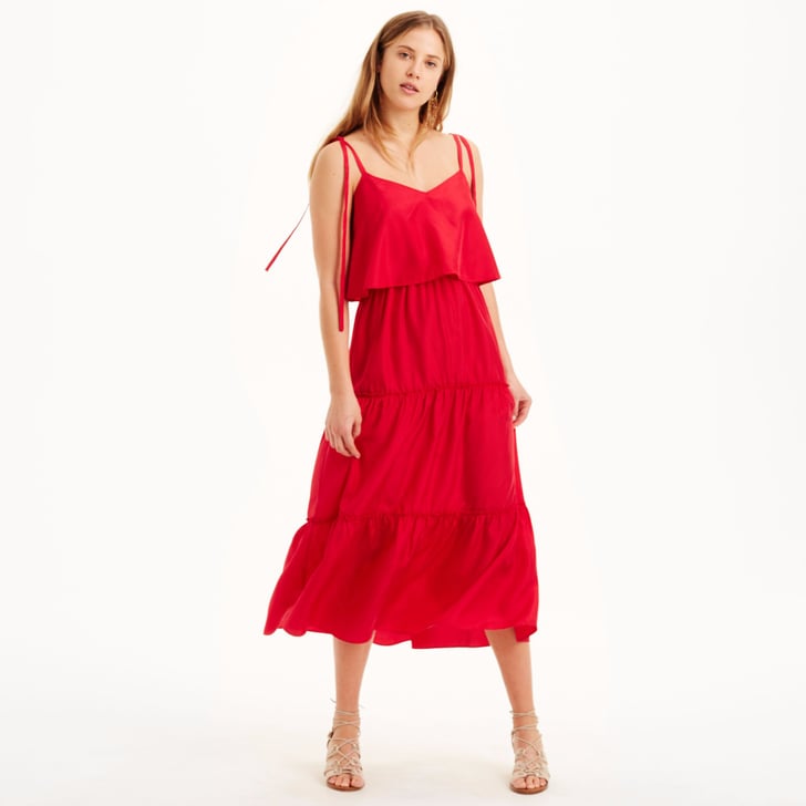red casual dress for wedding