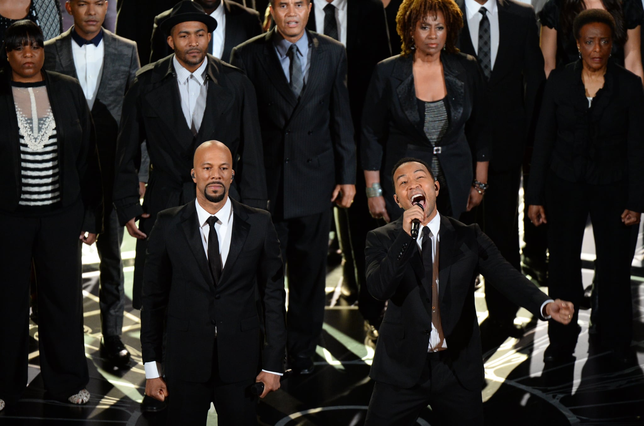 Reactions To John Legend And Common S Glory Performance Popsugar Celebrity