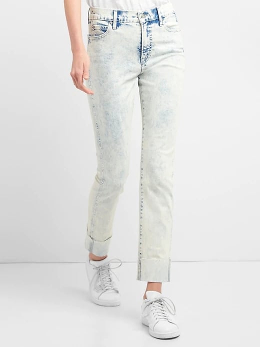 gap high rise slim straight